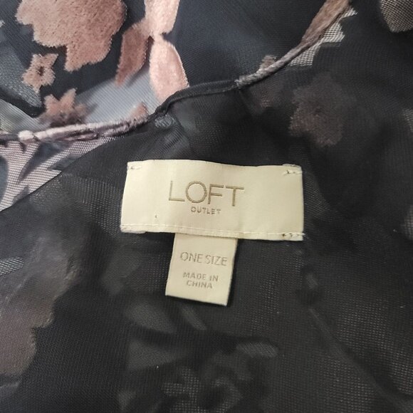 Loft Outlet Womens Velvet Burnout Kimono Top One Size Fairy Grunge Feminine - Picture 4 of 9